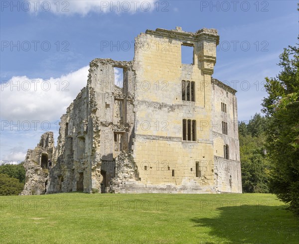 Ruins of Old Wardour castle, Wiltshire, England, UK