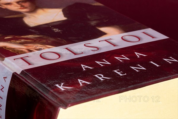 Close-up of the novel Anna Karanina by Lev Tolstoy