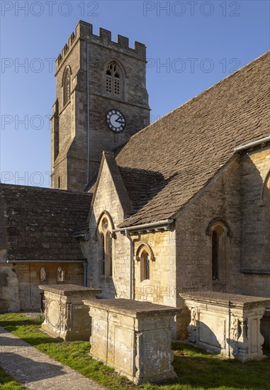 Village parish church of Saint Mary Magdalene, Hullavington, Wiltshire, England, UK