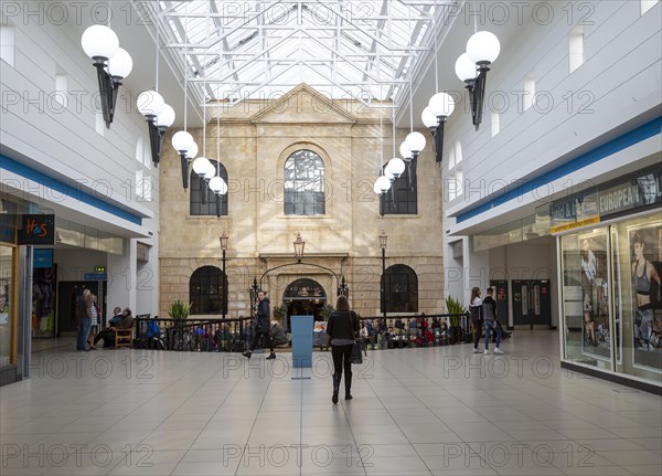 The Chapel, Samuel Salter building, now Boswells cafe, Shires shopping centre, Trowbridge, Wiltshire, England, UK