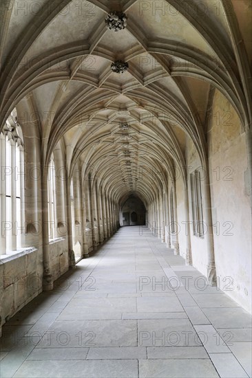 Cloister, Cistercian monastery Bebenhausen, Tuebingen, Baden-Wuerttemberg, Germany, Europe