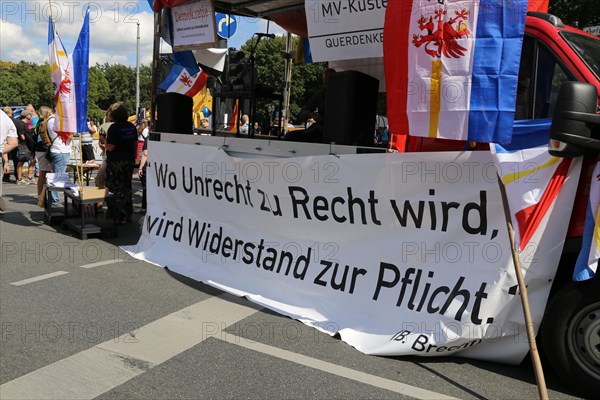 Major demonstration Berlin invites Europe - Festival for peace and freedom Berlin 29 August 2020