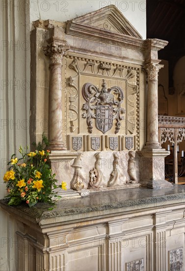 Tomb of Sir John Sulyard died 1574, Wetherden church, Suffolk, England, UK