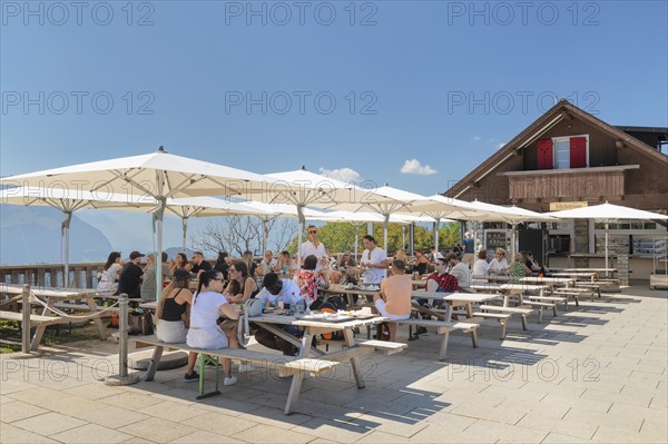 Restaurant on the Buergenstock, Lake Lucerne, Canton Niewalden, Switzerland, Lake Lucerne, Niewalden, Switzerland, Europe