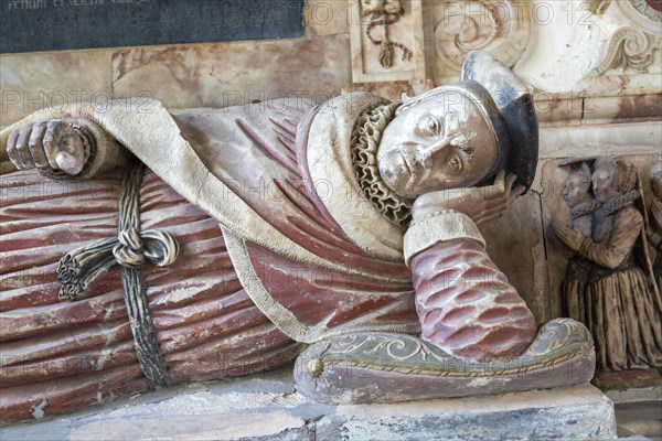 Village parish church Holbrook, Suffolk, England, UK, John Clenche tomb d 1607