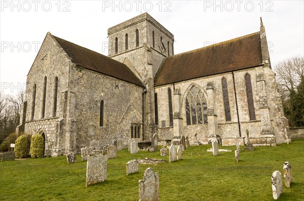 Amesbury Abbey church, Amesbury, Wiltshire, England, UK