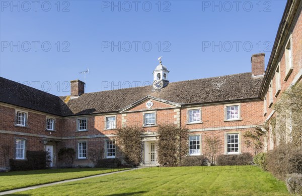 Almshouses of The Hospital of Saint John, Heytesbury, Wiltshire, England, UK present building dates from 1769