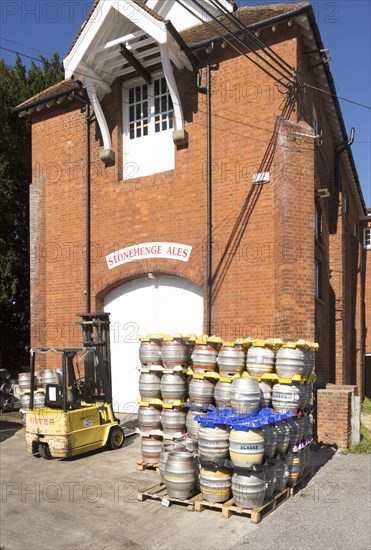 Stonehenge Ales brewery, Netheravon, Wiltshire, England, UK in old electrical power plant building built in 1914