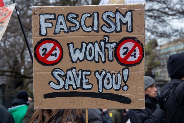 Brussels, 23 January: European demonstration for democracy, organised by the Europeans United initiative. The reason for the large demonstration is the encroachment on fundamental rights in Belgium, Germany, France and other states within the EU, Europe