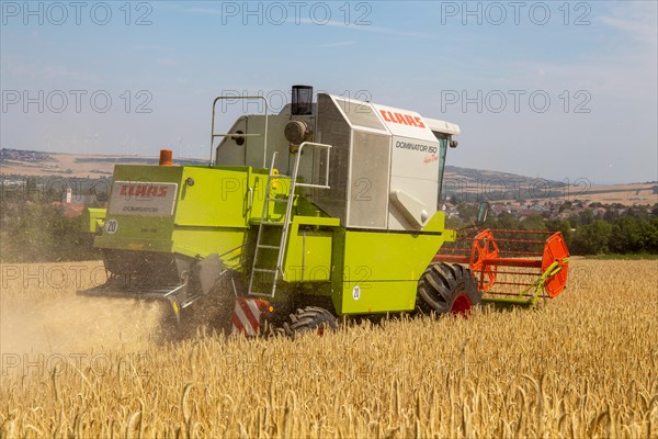 Grain harvest in the district of Bad Duerkheim (Rhineland-Palatinate)