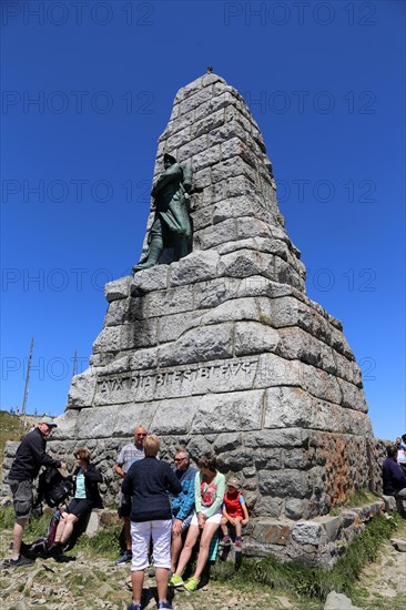 Monument on the summit of the Grand Ballon, at 1, 424 metres the highest peak in the Vosges (Alsace, France)