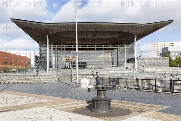 Welsh government senate building Cardiff, South Wales, UK Senedd, National Assembly for Wales 2005 Richard Rogers Partnership