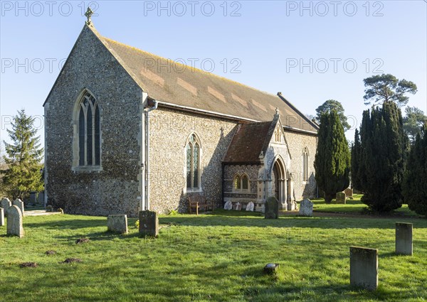 Village parish church of All Saints, Sutton, Suffolk, England, UK
