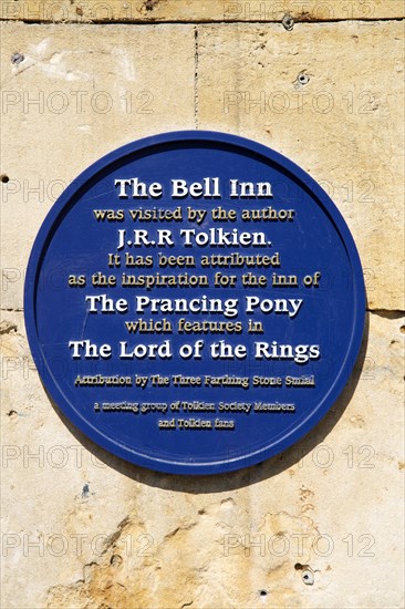 The Bell Inn attributed as inspiration for the Prancing Pony in Lord of the Rings, Moreton-in-Marsh, Gloucestershire, England, UK