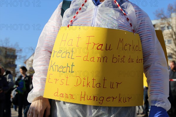 Speyer: Corona protests against the federal government's measures. The protests were organised by the Querdenken 6232 Speyer initiative