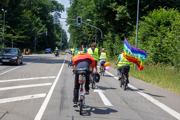 Ramstein 2022 peace camp bicycle demonstration: A bicycle demonstration was held on Sunday under the motto Stop Ramstein Air Base, organised as a rally from the starting points in Kaiserslautern, Kusel and Homburg