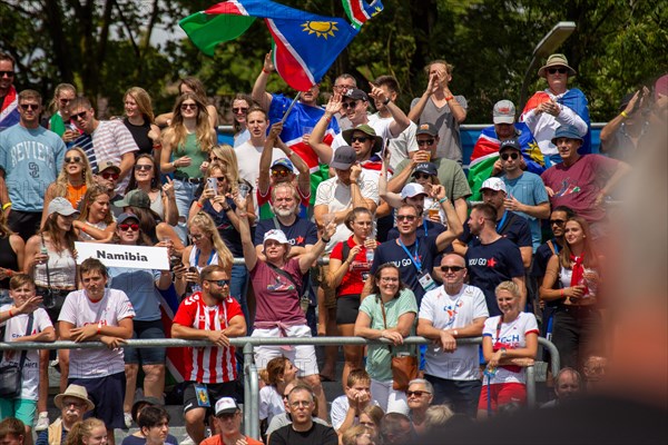 Fistball World Championship from 22 July to 29 July 2023 in Mannheim: The German national team won its opening match against Namibia with 3:0 sets. The numerous Namibian fans were in good spirits despite the defeat
