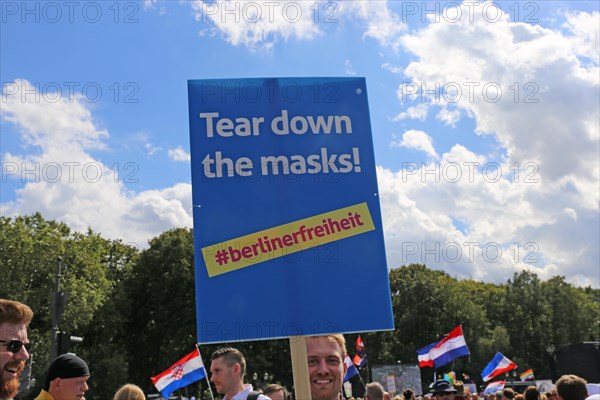 Major demonstration Berlin invites Europe - Festival for peace and freedom Berlin 29 August 2020