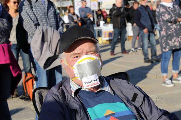 Speyer: Corona protests against the federal government's measures. The protests were organised by the Querdenken 6232 Speyer initiative