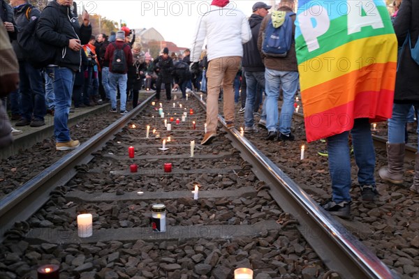 Large demonstration in Leipzig against the federal government's corona policy