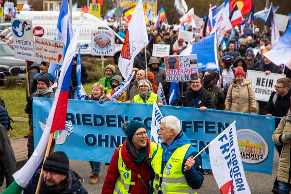 A large peace demonstration took place in Ramstein. Several thousand participants demonstrated under the slogan AMI STOP arms exports to Ukraine