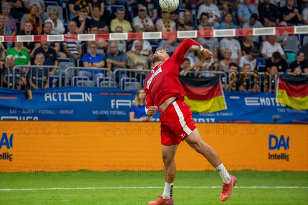 Fistball World Championship from 22 July to 29 July 2023 in Mannheim: Brazil defeated Switzerland 4:1 in the match for third place. Pictured here: Swiss national player Raphael Schlattinger