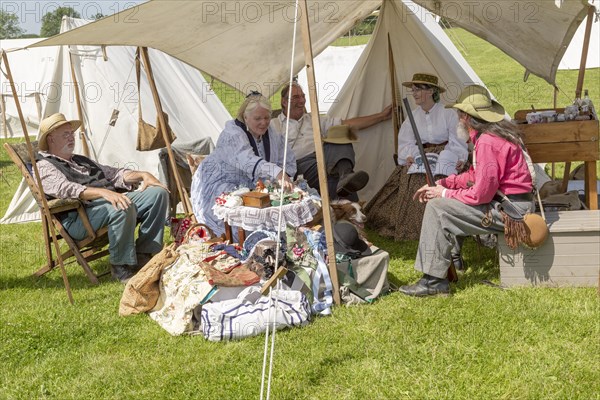 Stonham Barns History Alive event, Living History, Suffolk, England, UK 2019