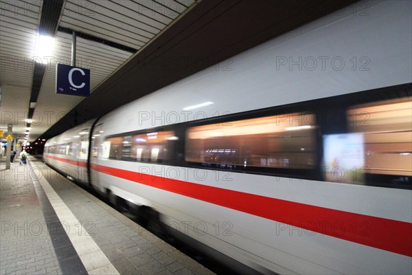 ICE arriving at Mannheim main station