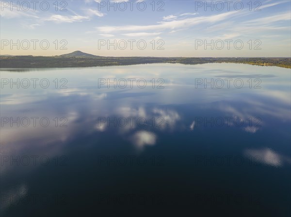 Lake Berzdorf is located on the southern city limits of Goerlitz in Upper Lusatia. It consists of the residual hole of the former Berzdorf open-cast lignite mine, which was flooded from 2002 to early 2013, Goerlitz, Saxony, Germany, Europe