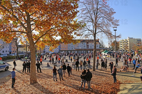 Speyer: Corona protests against the federal government's measures. The protests were organised by the Querdenken 6232 Speyer initiative