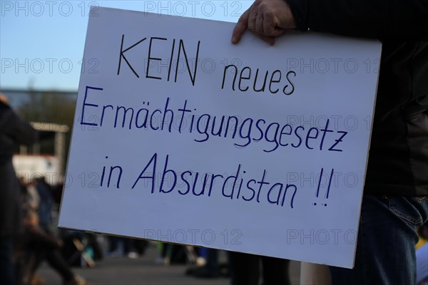 Karlsruhe: Corona protests against the measures taken by the federal government. The protests were organised by the Querdenken 721 Karlsruhe initiative