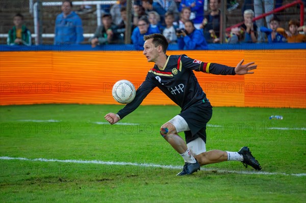 Fistball World Championship from 22 July to 29 July 2023 in Mannheim: Germany won the quarter-final match against Chile 3:0 sets to advance to the semi-finals. Pictured here: Fabian Sagstetter from TV Schweinfurt/Oberndorf