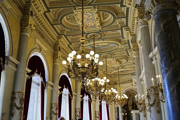 Interior design, Semperoper, Dresden, Saxony, Germany, Europe