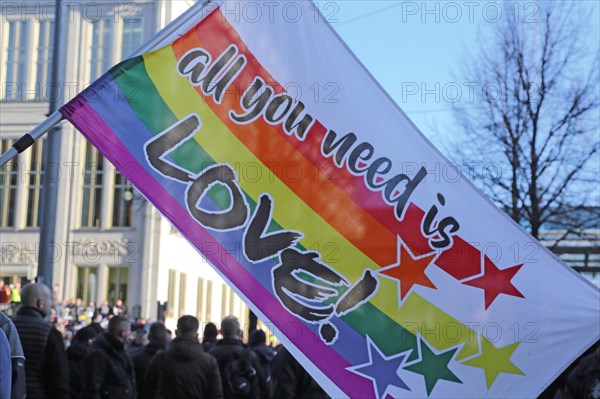 Large demonstration in Leipzig against the federal government's corona policy