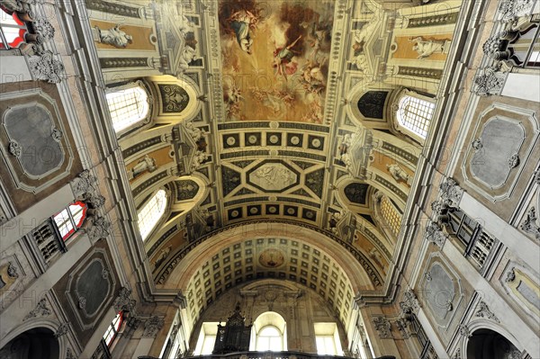 Interior view, Igreja da Encarnacao, Church of the Incarnation, built in 1708, Lisbon, Lisboa, Portugal, Europe