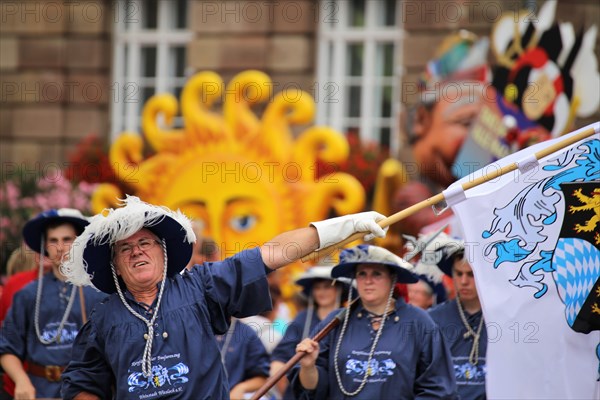 Fanfare band at the Speyer pretzel festival