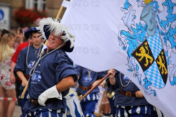 Fanfare band at the Speyer pretzel festival