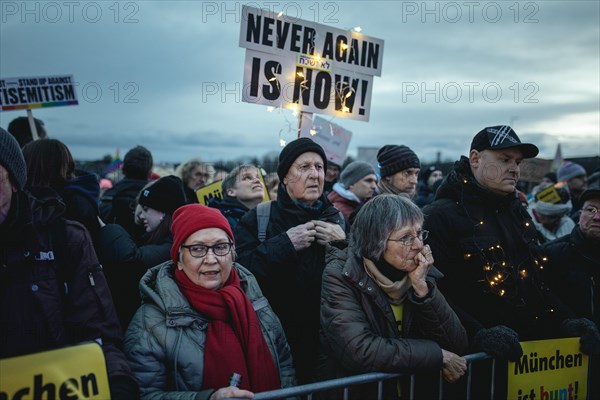 Sea of lights demonstration, Theresienwiese, Munich, Upper Bavaria, Bavaria, Germany, Europe