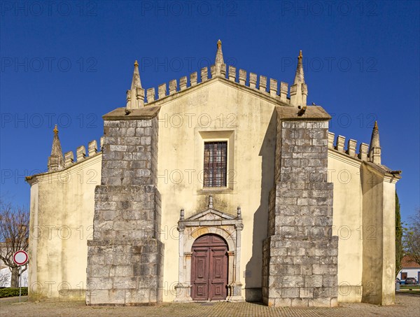Doorway of Church Igreja Matriz de Nossa Senhora da Assuncaoin, village of Alvito, Beja District, Baixo Alentejo, Portugal, southern Europe, Europe