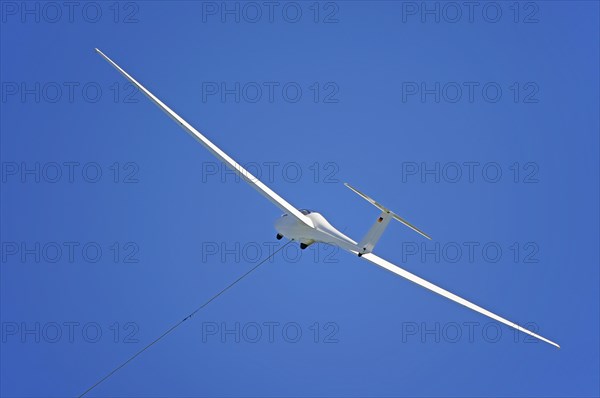 Glider on a tow rope
