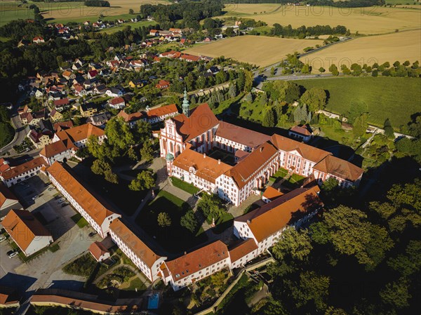 The monastery of St Marienstern is a Cistercian abbey in Panschwitz-Kuckau in the Upper Lusatia region of Saxony. St. Marienstern is an important cultural and religious centre for the Catholic Christians in the area, Panschwitz Kuckau, Saxony, Germany, Europe