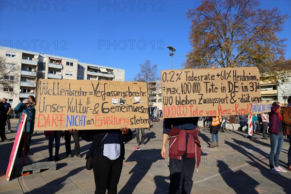 Speyer: Corona protests against the federal government's measures. The protests were organised by the Querdenken 6232 Speyer initiative