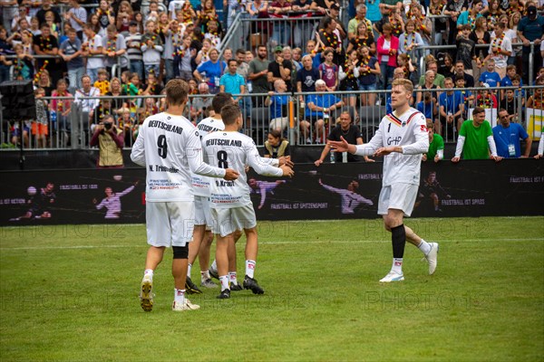 Fistball World Championship from 22 July to 29 July 2023 in Mannheim: At the end of the preliminary round, Germany won 3:0 sets against Italy and finished the preliminary round group A as the winner as expected