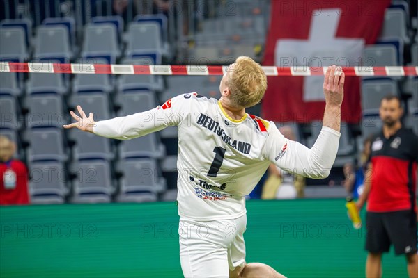 Fistball World Championship from 22 July to 29 July 2023 in Mannheim: Germany is the Fistball World Champion. In the final, the German team beat Austria in 4:0 sets. Here in the picture: Patrick Thomas