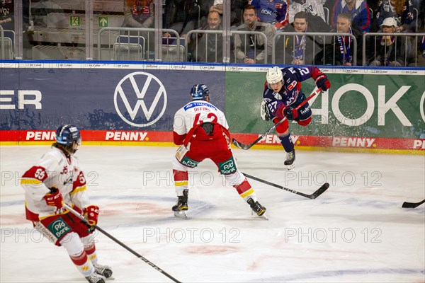 Game scene Adler Mannheim against Duesseldorfer EG (PENNY DEL, German Ice Hockey League)