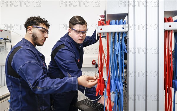Trainees at a Deutsche Bahn training centre for industrial and technical professions, Berlin, 07/02/2024