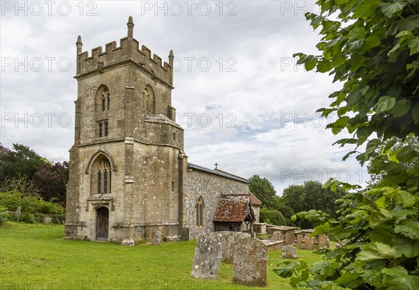 Village parish church of Saint Nicholas, Fyfield, Wiltshire, England, UK