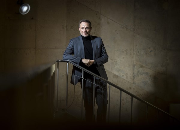 Christian Lindner (FDP), Federal Minister of Finance, photographed in the stairwell of the Federal Ministry of Finance