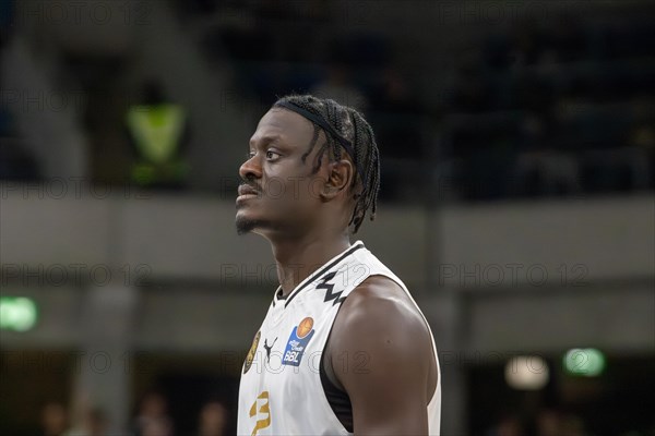 09.02.2024, easy Credit BBL, German Basketball League, Matchday 20) : MLP Academics Heidelberg against Basketball Lions Braunschweig (final score 76:94) . Picture: Amar Sylla (Braunschweig)