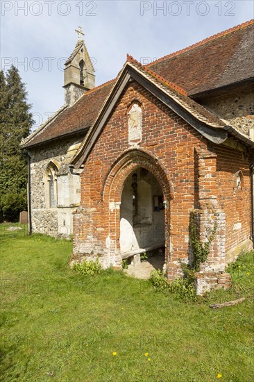 Village parish church of Saint George, Thwaite, Suffolk, England, UK
